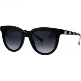 Square Womens Designer Fashion Sunglasses Stylish Chic Trendy Shades UV 400 - Black Lace - CG1876D442K $20.74