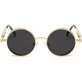 Rimless Steampunk Men Sunglasses Women Coating Mirror Sunglasses Round Sun glasses Retro Vintage - 15 - CD18D3LEYMM $45.58