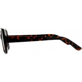 Rectangular Vintage Classic Fashion Sunglasses Womens Square Rectangular Mirror Lens - Tortoise (Orange Mirror) - CC18DNGQANH...