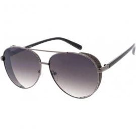 Aviator Retro Fashion Sophisticate Aviator Sunglasses S27 - Black - CA1929AH4Z3 $22.40
