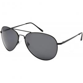 Aviator Extra Large Classic Pilot Aviator Unisex Polarized Sunglasses 100% UV Protection Spring Hinge - CZ1955LKARQ $18.50