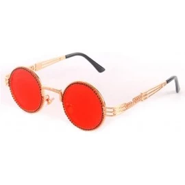 Round Rhinestone Retro Round Diamond Sunglasses Women's Multicolor Lenses - 6 - CU190H0ASC5 $63.86