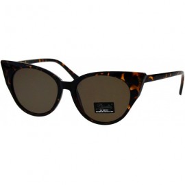 Butterfly Womens Fashion Sunglasses Butterfly Cateye Frame Slim Design UV 400 - Dark Tort (Brown) - C518KIA7GOD $21.85