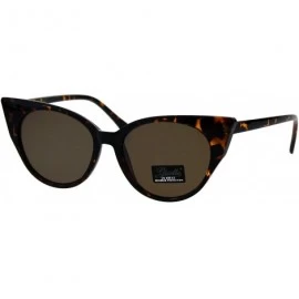 Butterfly Womens Fashion Sunglasses Butterfly Cateye Frame Slim Design UV 400 - Dark Tort (Brown) - C518KIA7GOD $19.28