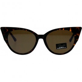 Butterfly Womens Fashion Sunglasses Butterfly Cateye Frame Slim Design UV 400 - Dark Tort (Brown) - C518KIA7GOD $12.08