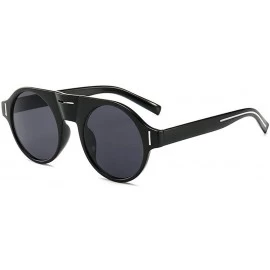 Goggle Fashion Sunglasses Fashion Street Snap Sunglasses Female Personality Polychromatic Toad Mirror - CA18TMOSOSW $9.64
