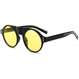 Goggle Fashion Sunglasses Fashion Street Snap Sunglasses Female Personality Polychromatic Toad Mirror - CA18TMOSOSW $9.64