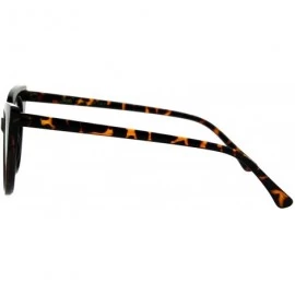 Butterfly Womens Fashion Sunglasses Butterfly Cateye Frame Slim Design UV 400 - Dark Tort (Brown) - C518KIA7GOD $12.08