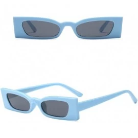 Wayfarer Fashion Retro Ladies Rectangle Sunglasses Designer UV400 for Women - Blue - CP18G7WYACG $10.56