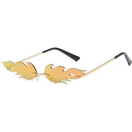 Sport Women 's Fashion Sunglasses-Irregular Shape Sun Glasses Eyewear for Women Men - Metal Frame - D - CU199U588O6 $19.02