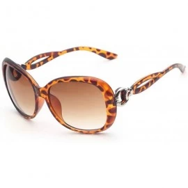 Sport Classic style Sunglasses for women metal Resin UV400 Sun glasses - Leopard Print - C918T2U98NL $27.41