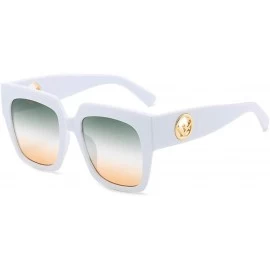 Square Sunglasses Vintage Glasses Stylish - White - CO197CKEAT8 $46.31