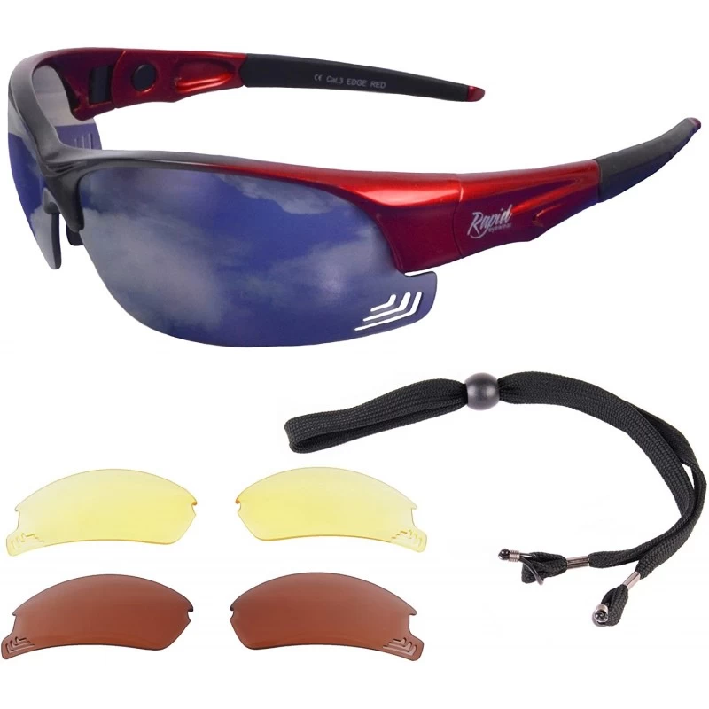 Sport UV400 Pilot Sunglasses Interchangeable Lenses - C5127XU6JC9 $79.77