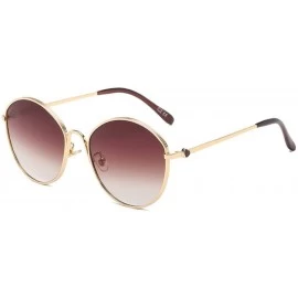 Aviator Sunglasses Polarized Roundness Protection - Gold/Tea - CT199ASOSLS $45.99