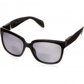 Square Women's Palmetto Square Hideaway Bifocal Sunglasses - Black - 56 mm + 2 - CE189SSII0T $27.50
