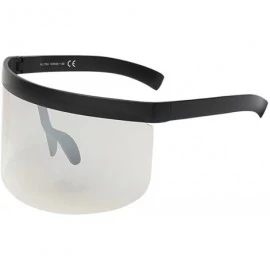 Oversized Unisex Vintage Sunglasses Retro Oversized Frame Hat Eyewear Anti-Peeping - F - C8196DI05IO $20.14
