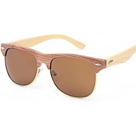 Goggle Men Women Polarized Sunglasses Wooden Leg Glasses Vintage Sunglasses Travel Glasses - A - CP180GT7LKS $7.07