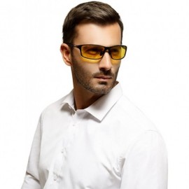 Oval Polarizing Glasses Night Driving Glasses HD Vision Anti Glare Sunglasses - Color5 - CD18ZYLSDWO $35.67