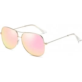 Square Sunglasses Polarized Antiglare Anti ultraviolet Travelling - Pink - C418WKKQLXD $45.94