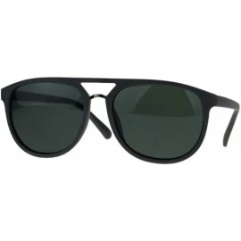 Rectangular Mens Classic Mod Thin Plastic Racer Pilots Sunglasses - Grey Green - CA1895WSU69 $22.48