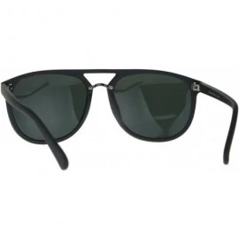 Rectangular Mens Classic Mod Thin Plastic Racer Pilots Sunglasses - Grey Green - CA1895WSU69 $9.42