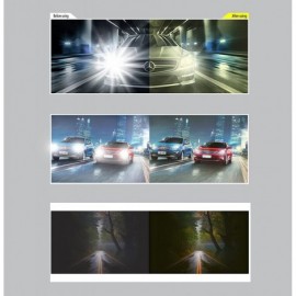 Rectangular Driving Anti Glare Glasses Safe Polarized - A-black Frame Nightlens - CE195MH82TE $26.62