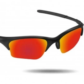 Aviator Replacement Lenses Half Jacket XLJ Sunglasses - Various Colors - Fire Red - Anti4s Mirror Polarized - CI187UAXA3C $12.94