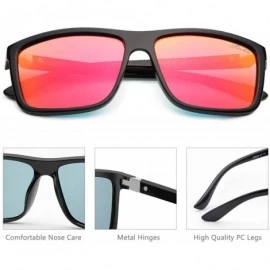 Wayfarer Polarized Sunglasses Vintage Eyewear Eyeglasses - Black Frame-orange Lense - CG18UZ998Z4 $8.08