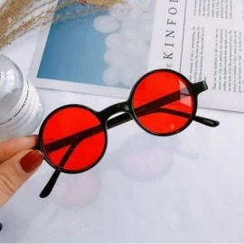 Round glasses Fashion Shades Sunglasses - Red - CY192QAOYN6 $14.26