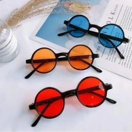 Round glasses Fashion Shades Sunglasses - Red - CY192QAOYN6 $14.26