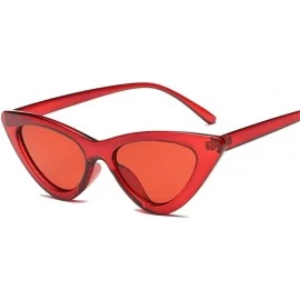 Cat Eye Sunglasses Women Plastic vintage retro triangular cat eye glasses Outdoor - C8 - C318WZSEC8X $24.22