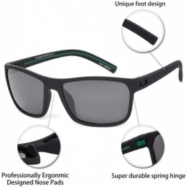 Sport Sports Polarized Sunglasses TR90 Frame with UV Protection Outdoor Eyewear Glasses for Men Women - CA18WRYKLMM $12.95