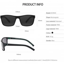 Sport Sports Polarized Sunglasses TR90 Frame with UV Protection Outdoor Eyewear Glasses for Men Women - CA18WRYKLMM $12.95