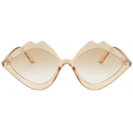 Square Vintage Sunglasses-Women's Jelly Sunshade Candy Color Glasses - Khaki - CL18RIYR2OK $6.03