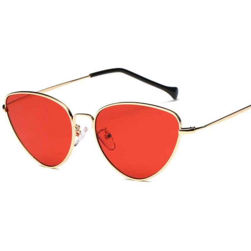 Cat Eye Vintage Sunglasses Sunglass Glasses - Red - CP198O0H4SC $27.99