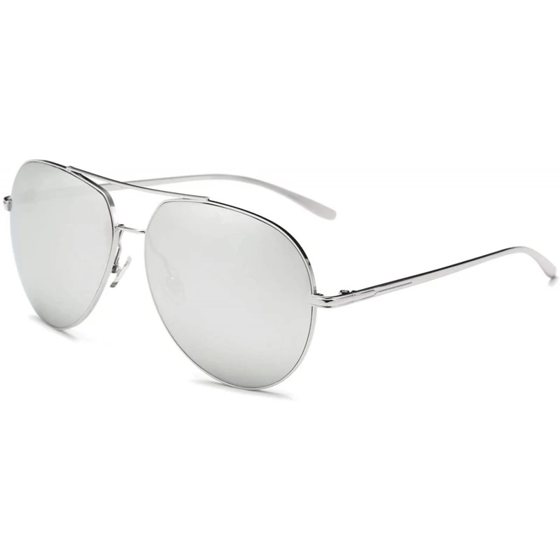 Aviator With Jules you have an aviator type Sunglasses - Grey - CJ18WQ6ZU38 $37.35