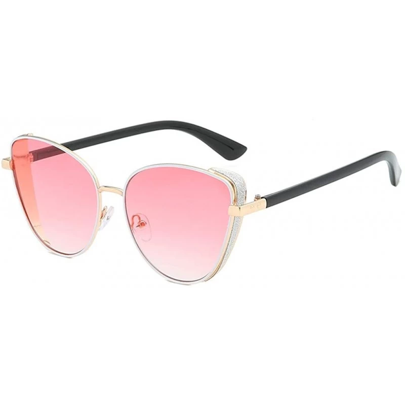 Round Polarized Sunglasses Women Men Retro Brand Sun Glasses - Pink - C318UIDLGT3 $11.24