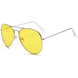 Goggle Sunglasses colorful two-color Sunglasses dazzling ocean film sunglasses sunglasses - Silver Frame Blue Slice - C718AA2...