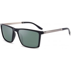 Goggle Polarized Sports Driving Sunglasses For Men-Square Anti-glare Shade Glasses - C - C8190ECQIXA $70.36