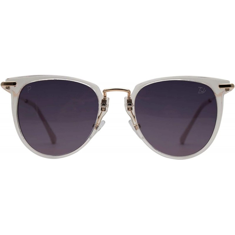Butterfly p597 Fashion Butterfly Polarized - for Womens 100% UV PROTECTION - Clear-black - C7192THG2ZA $28.01