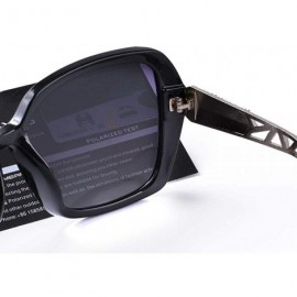 Aviator DESIGN Women Classic Polarized Sunglasses UV400 Protection S6130 C01 Black - C06 Brown - CU18XGEHXS0 $12.43