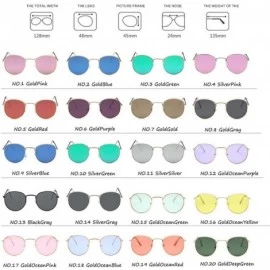Round Round Retro Sunglasses Women Luxury Glasses Women/Men Small Mirror Oculos De Sol Gafas UV400 - Goldgray - C8199CH37DK $...