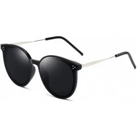 Oval Unisex Sunglasses Retro Grey Drive Holiday Oval Non-Polarized UV400 - Grey - CI18R09LH9C $18.35