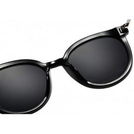 Oval Unisex Sunglasses Retro Grey Drive Holiday Oval Non-Polarized UV400 - Grey - CI18R09LH9C $11.50