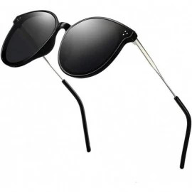 Oval Unisex Sunglasses Retro Grey Drive Holiday Oval Non-Polarized UV400 - Grey - CI18R09LH9C $11.50