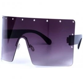 Goggle Big Frame Sunglasses Fashion Siamese Goggles Bright Frame Ladies Sunglasses - 2 - CC190EWHLHS $35.61