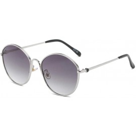 Sport Sunglasses Polarized Roundness Protection - Silver/Gery - CL199AW2CZS $50.38