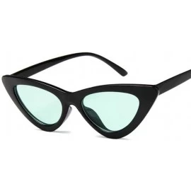 Cat Eye Vintage Sunglasses Glasses Colorful Eyewear - Black Green - CY199EH8WOC $29.94