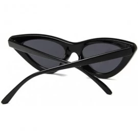 Cat Eye Vintage Sunglasses Glasses Colorful Eyewear - Black Green - CY199EH8WOC $12.77
