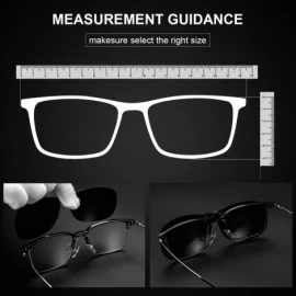 Rimless Clip on Sunglasses Over Prescription Glasses for Women Men Polarized Flip up Sunglasses with Case - CS18SIK8YZR $16.62